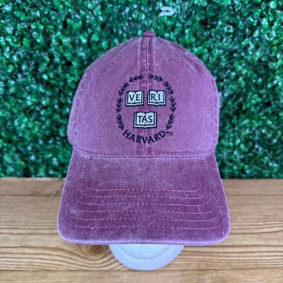NWT Harvard Veritas Hat Cap Adjustable Strap College Ivy League One Size OSFA - Picture 1 of 8